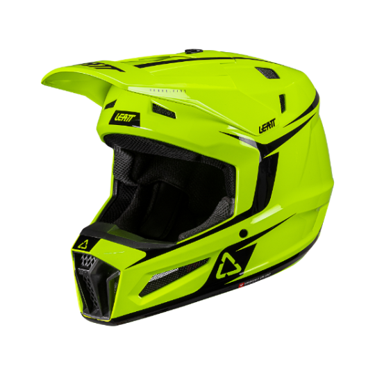 Leatt Moto 3.5 V26 MX Helmet Kit Neon Yellow