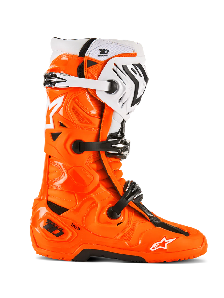 Alpinestars Tech 10 Enduro Boots Orange/Black/White