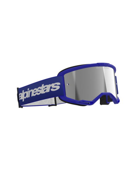 Alpinestars Vision 3 Wordmark Goggles Blue Mirror Silver