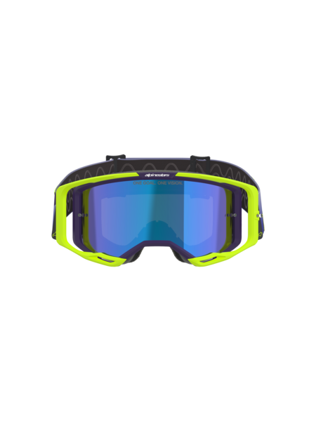 Alpinestars Vision 8 Corp Goggles Purple/Yellow Flou Mirror Blue