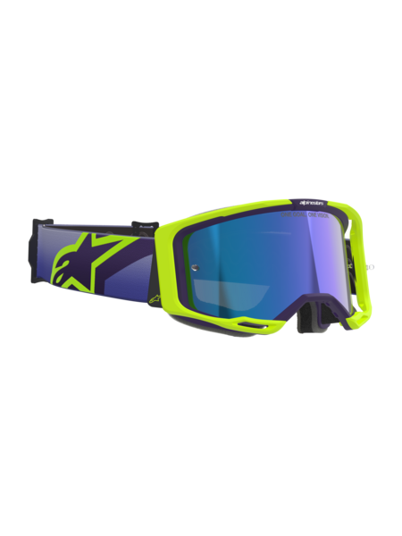 Alpinestars Vision 8 Corp Goggles Purple/Yellow Flou Mirror Blue