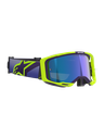 Alpinestars Vision 8 Corp Goggles Purple/Yellow Flou Mirror Blue