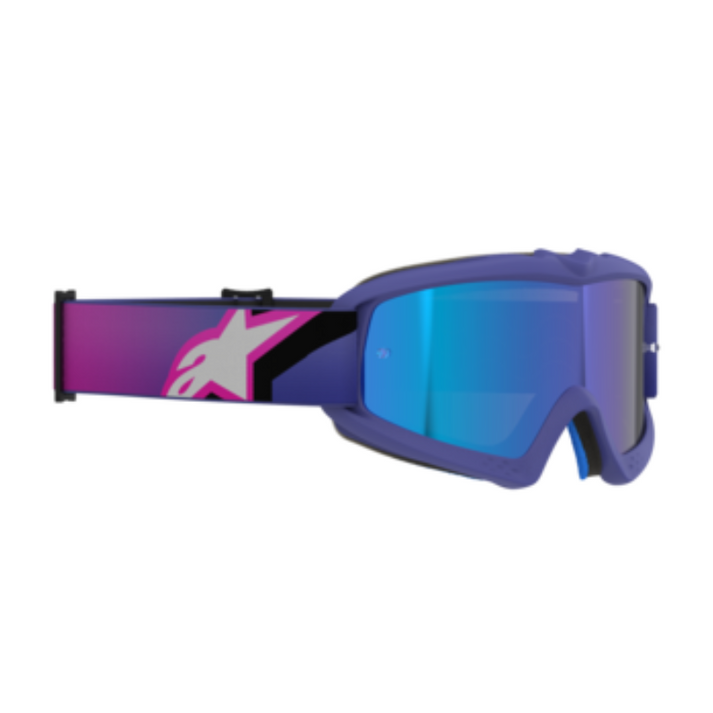 Alpinestars Youth Vision Corp Goggles Purple/Pink Mirror Blue