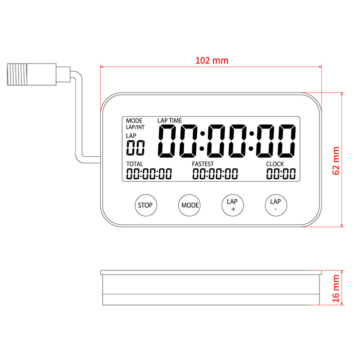 Zeta X-LAP Self-timing Lap Timer for SX Handlebar 28.6mm Fat Bar