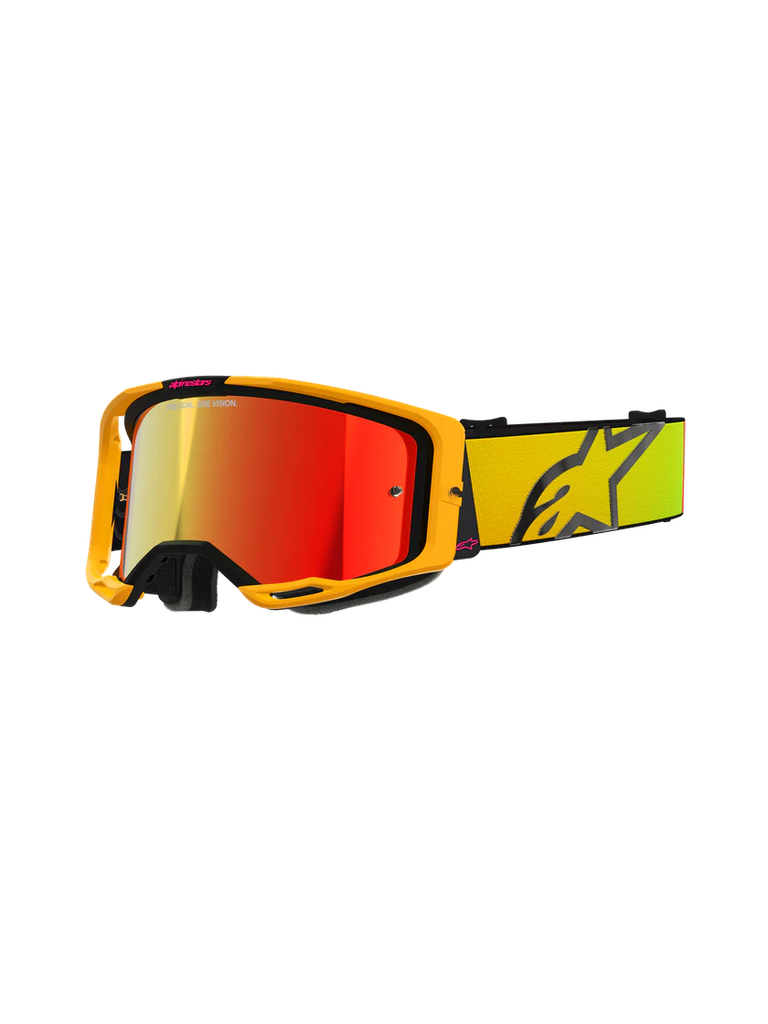 Alpinestars Goggles Vision 8 Corp Yellow/Pink Mirror Red