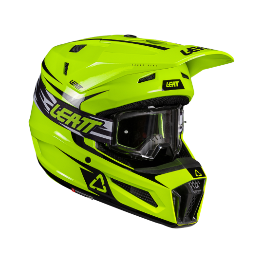 Leatt MX Youth Helmet Kit Moto 3.5 V26 Neon Yellow