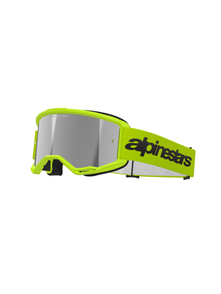 Alpinestars Goggles Vision 3 Wordmark Flou Yellow Mirror Silver