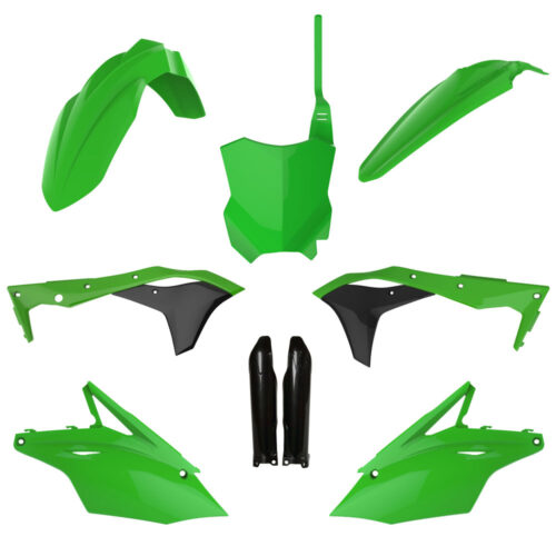 Polisport Plastic Kit KX250F '17-20 OEM Green/Black
