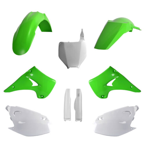 Polisport Plastic Kit KX125/KX250 '04-08 OEM Green/White