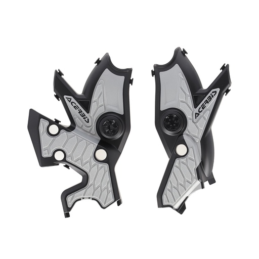[ACE-A0024666-314] Acerbis X-Grip Frame Proctector Tenere Black/Silver 